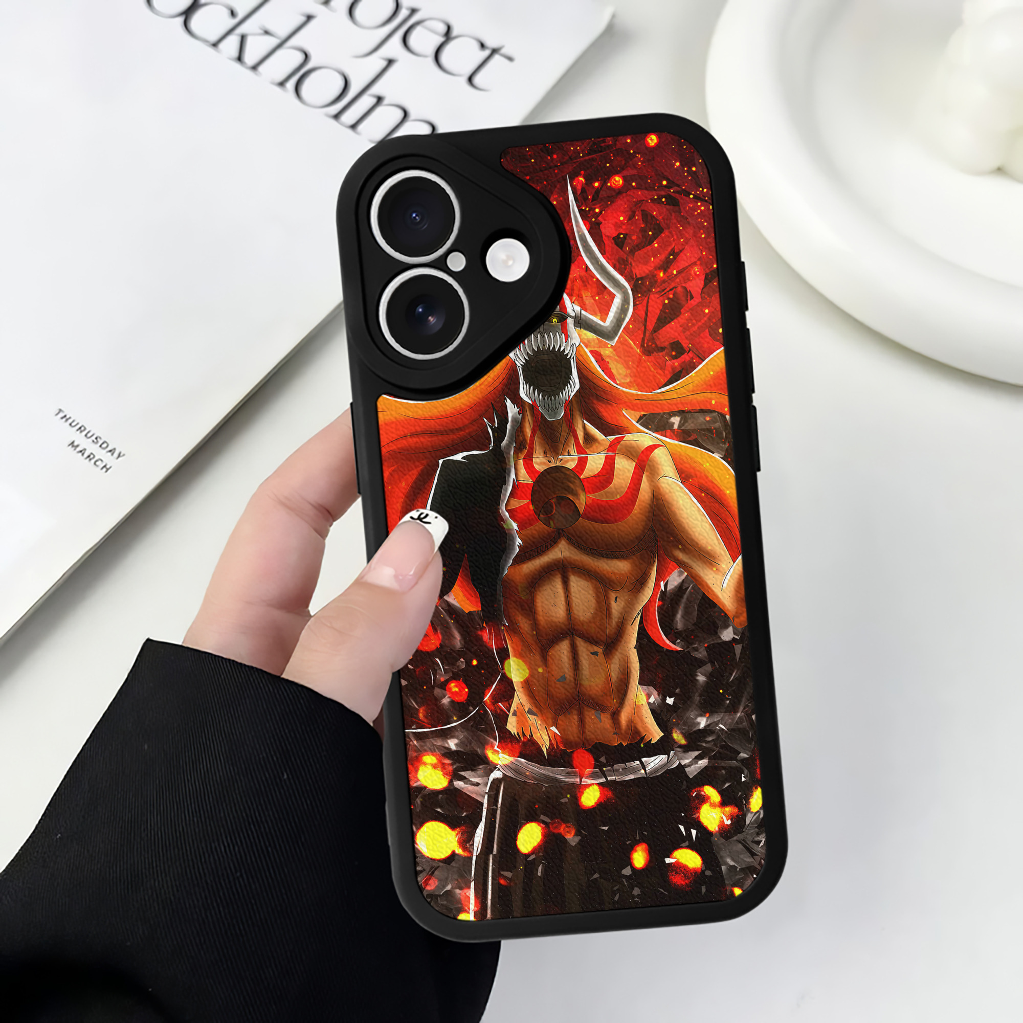 （画像用） ブリーチ BLEACH 【iPhone 16シリーズ対応】シリコンスマホケース（レザー調） 材質：シリコン